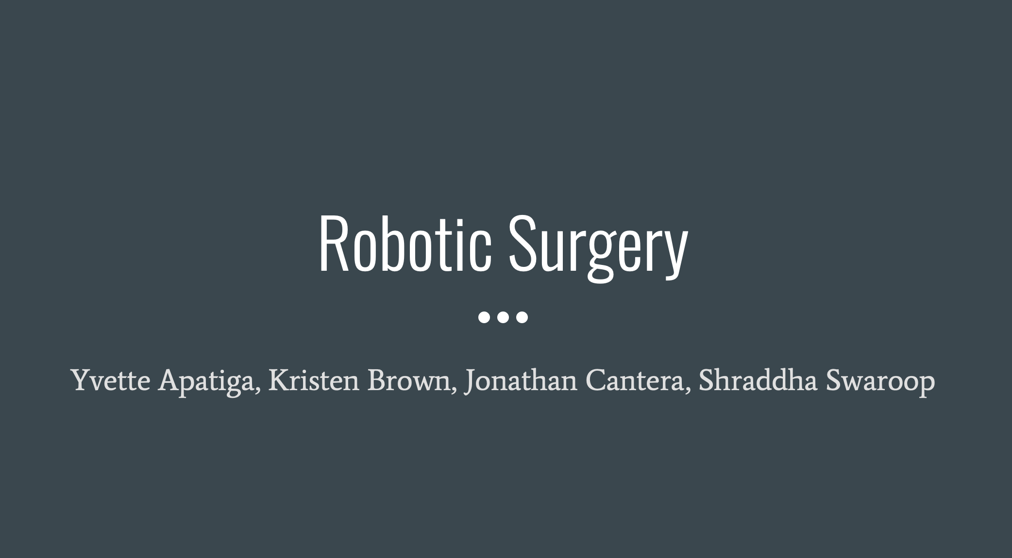 robotic surgery